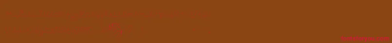 Pffft Font – Red Fonts on Brown Background