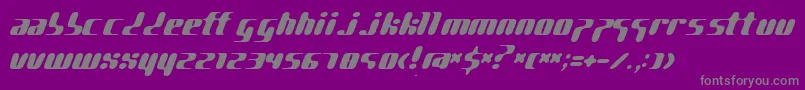 Police pggene   – polices grises sur fond violet