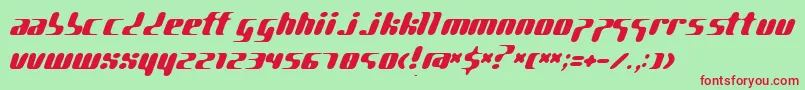 pggene   Font – Red Fonts on Green Background