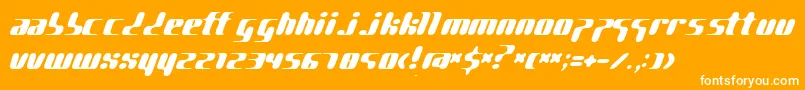 pggene   Font – White Fonts on Orange Background