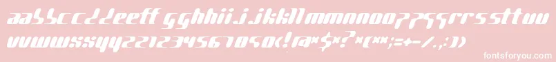 pggene   Font – White Fonts on Pink Background