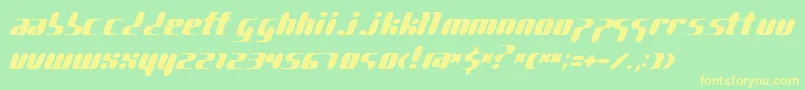 pggene   Font – Yellow Fonts on Green Background