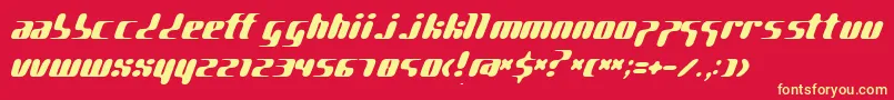 pggene   Font – Yellow Fonts on Red Background