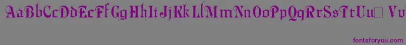 Phalyn Font – Purple Fonts on Gray Background