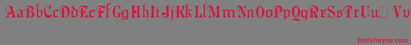 Phalyn Font – Red Fonts on Gray Background