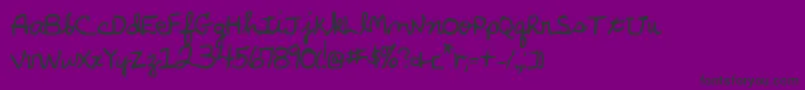 phandbv2 Font – Black Fonts on Purple Background