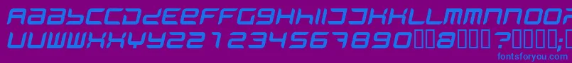 PHANI    Font – Blue Fonts on Purple Background
