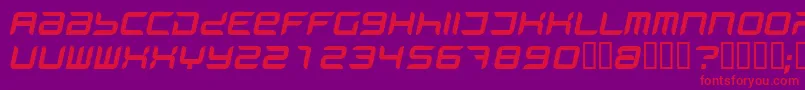 PHANI    Font – Red Fonts on Purple Background