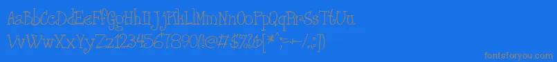 PHANRG   Font – Gray Fonts on Blue Background
