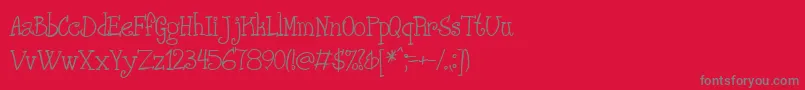 Шрифт PHANRG   – серые шрифты на красном фоне