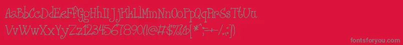 PHANRG   Font – Gray Fonts on Red Background