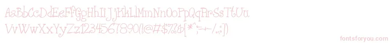 PHANRG   Font – Pink Fonts on White Background