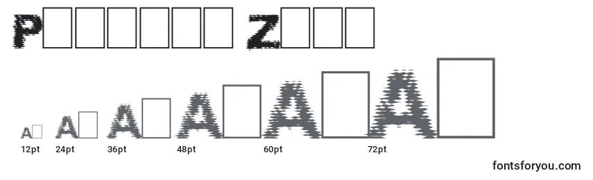 Phantom Zone Font Sizes