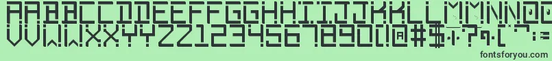 Phantomonia Font – Black Fonts on Green Background