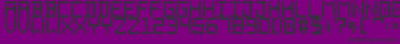 Phantomonia Font – Black Fonts on Purple Background