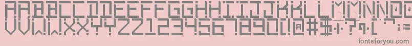 Phantomonia Font – Gray Fonts on Pink Background