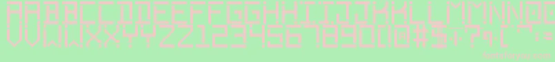 Phantomonia Font – Pink Fonts on Green Background