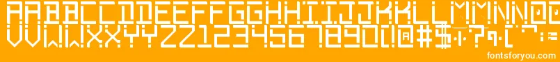 Phantomonia Font – White Fonts on Orange Background
