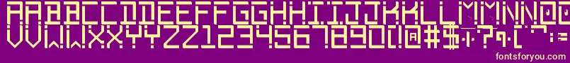 Phantomonia Font – Yellow Fonts on Purple Background