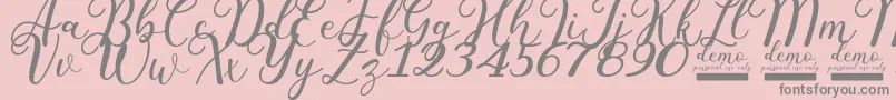 fuente Pharosi   Demo Personal Use Only – Fuentes Grises Sobre Fondo Rosa