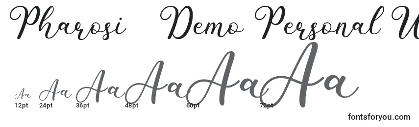 Pharosi   Demo Personal Use Only (136755) Font Sizes
