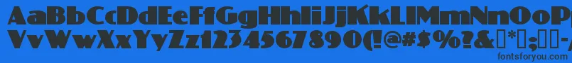 PHATP    Font – Black Fonts on Blue Background