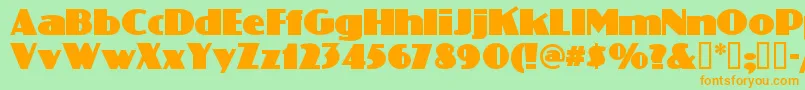 More about PHATP Font PHATP Font – Orange Fonts on Green Background