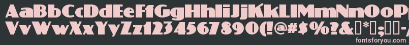 PHATP    Font – Pink Fonts on Black Background