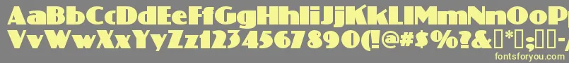 PHATP    Font – Yellow Fonts on Gray Background