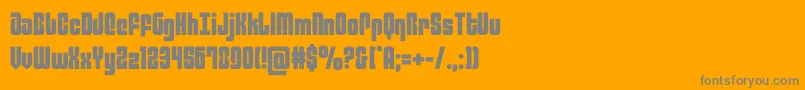 philadelphia Font – Gray Fonts on Orange Background