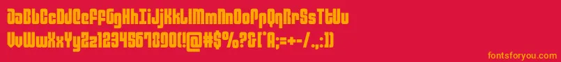 philadelphia Font – Orange Fonts on Red Background