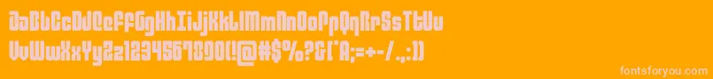 philadelphia Font – Pink Fonts on Orange Background