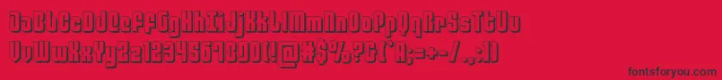 philadelphia3d Font – Black Fonts on Red Background