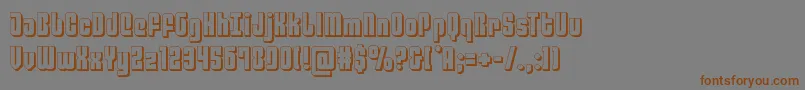 philadelphia3d Font – Brown Fonts on Gray Background