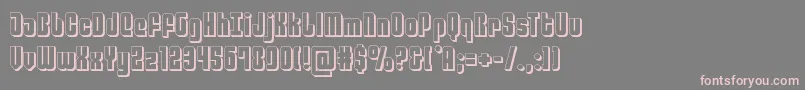 philadelphia3d Font – Pink Fonts on Gray Background