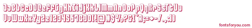 philadelphia3d Font – Red Fonts on White Background