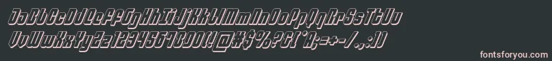 philadelphia3dital Font – Pink Fonts on Black Background