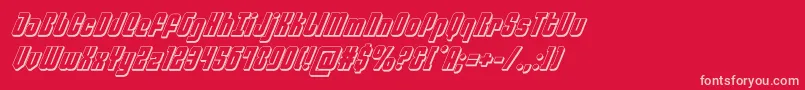 philadelphia3dital Font – Pink Fonts on Red Background