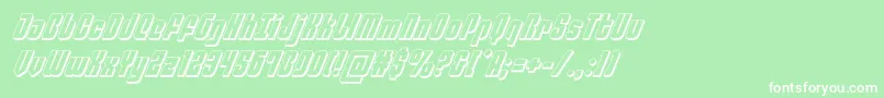 philadelphia3dital Font – White Fonts on Green Background