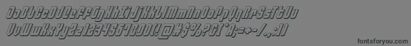 philadelphia3dital Font – Black Fonts on Gray Background