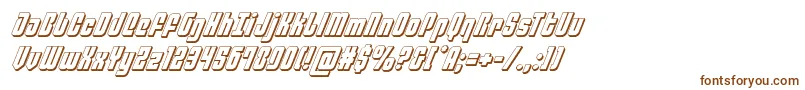 Шрифт philadelphia3dital – коричневые шрифты на белом фоне