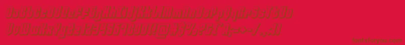 philadelphia3dsemital Font – Brown Fonts on Red Background