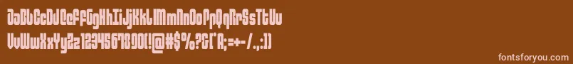 philadelphiacond Font – Pink Fonts on Brown Background