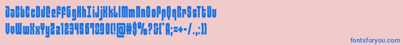 philadelphiacond Font – Blue Fonts on Pink Background
