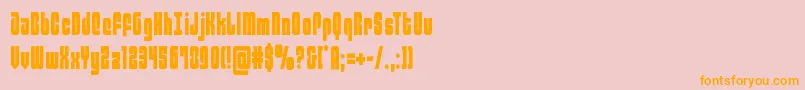 philadelphiacond Font – Orange Fonts on Pink Background