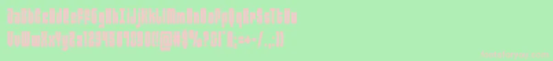 Lisätietoja philadelphiacond-fontista philadelphiacond-fontti – vaaleanpunaiset fontit vihreällä taustalla