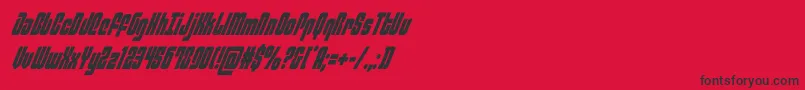 philadelphiacondital Font – Black Fonts on Red Background