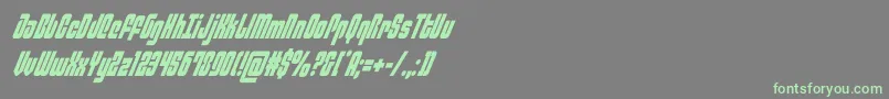 philadelphiacondital Font – Green Fonts on Gray Background