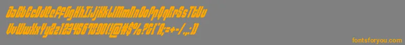 philadelphiacondital Font – Orange Fonts on Gray Background