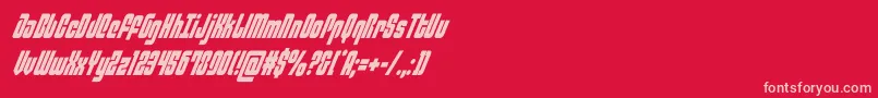 philadelphiacondital Font – Pink Fonts on Red Background